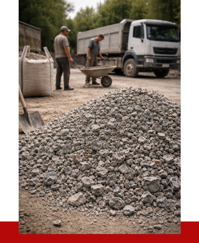 Гранитный щебень фракция 20-40 в Арсеньеве от 3290 руб. ПРОНЕРУДРсн