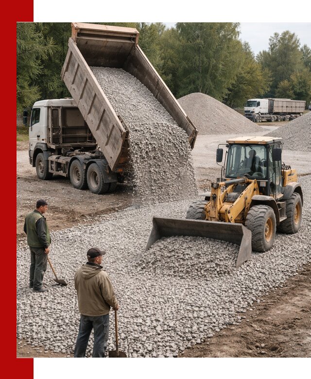 Купить гравийный щебень фракция 20-40 в Арсеньеве с доставкой