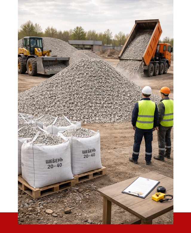 Известняковый щебень 20-40 в Арсеньеве от 2159 р. ПРОНЕРУДРсн