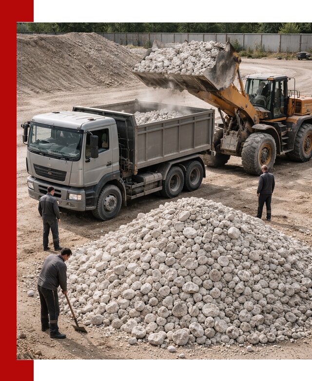 Известняковый щебень фракция 70–150 с доставкой в Арсеньеве