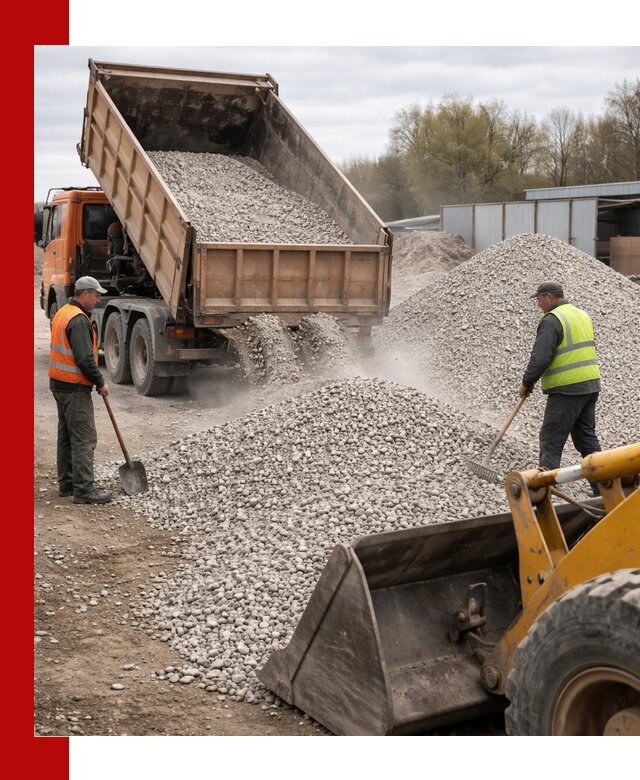 Доломитовый щебень фракции 5-20 с доставкой в Арсеньеве