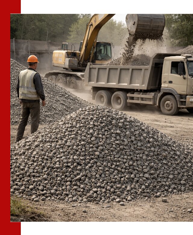 Шлаковый щебень фракция 5-20 с доставкой в Арсеньеве