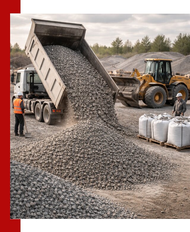Бетонный щебень фракция 5–20 с доставкой в Арсеньеве