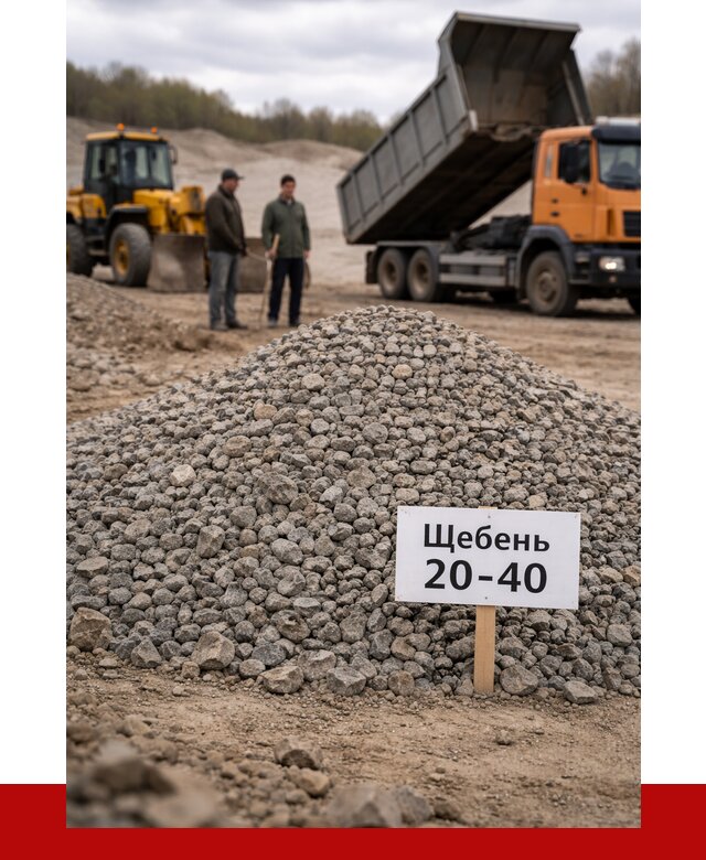 Бетонный щебень фракция 20-40 в Арсеньеве от 2519 р. | ПРОНЕРУДРсн