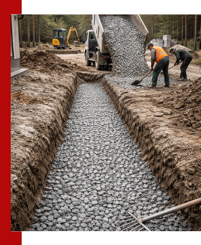 Щебень для дренажа с доставкой в Арсеньеве высокого качества