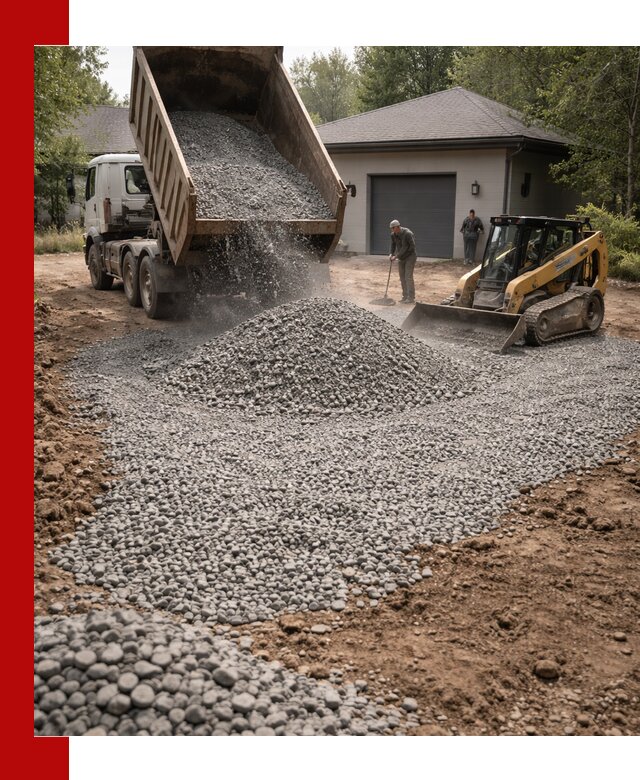 Щебень для парковки в Арсеньеве: доставка и укладка качественного материала