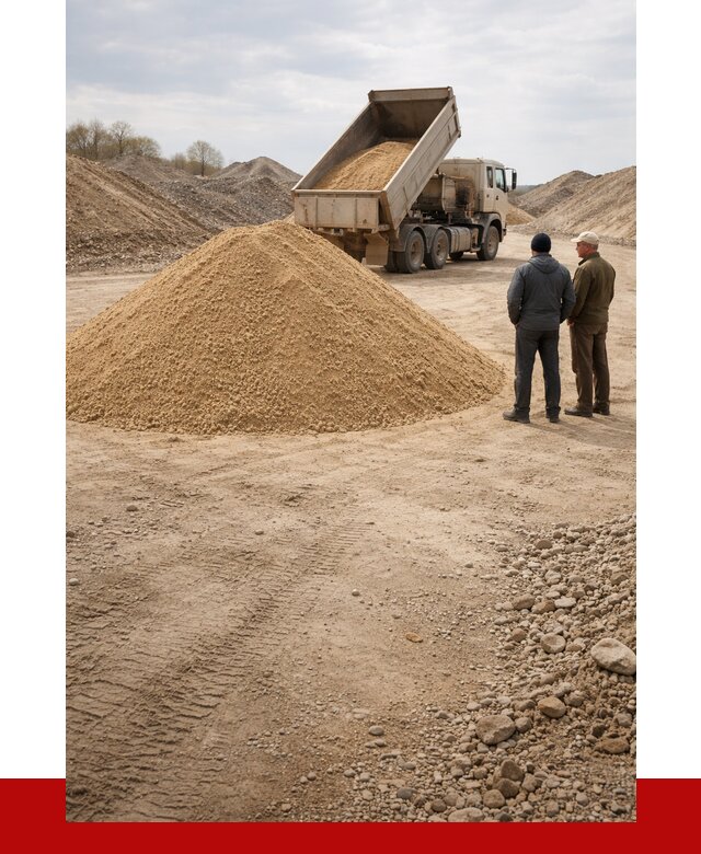 Карьерный песок крупнозернистый в Арсеньеве от 8738 р | ПРОНЕРУДРсн