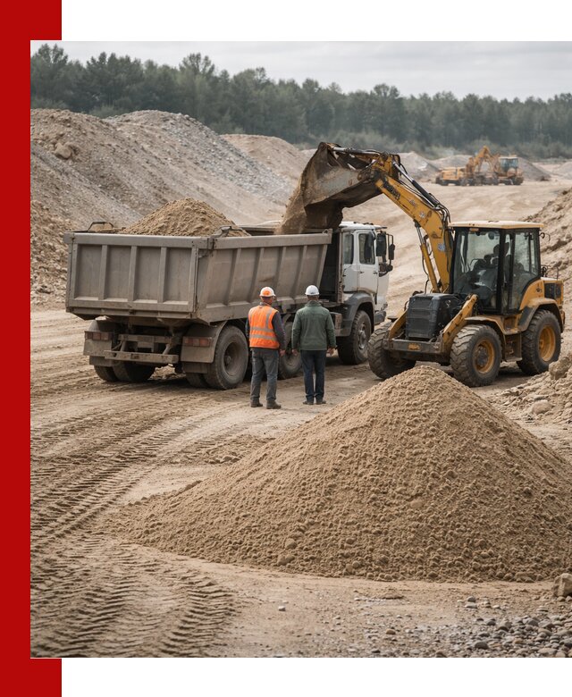 Карьерный среднезернистый песок с доставкой в Арсеньеве