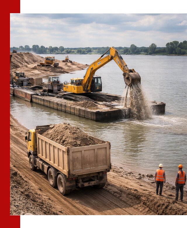Намывной песок с доставкой в Арсеньеве оптом и в розницу