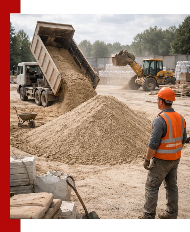 Доставка строительного песка с самосвалом в Арсеньеве