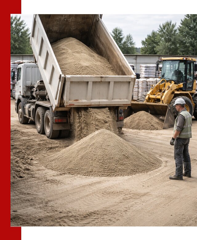 Поставка и доставка песка для бетона в Арсеньеве
