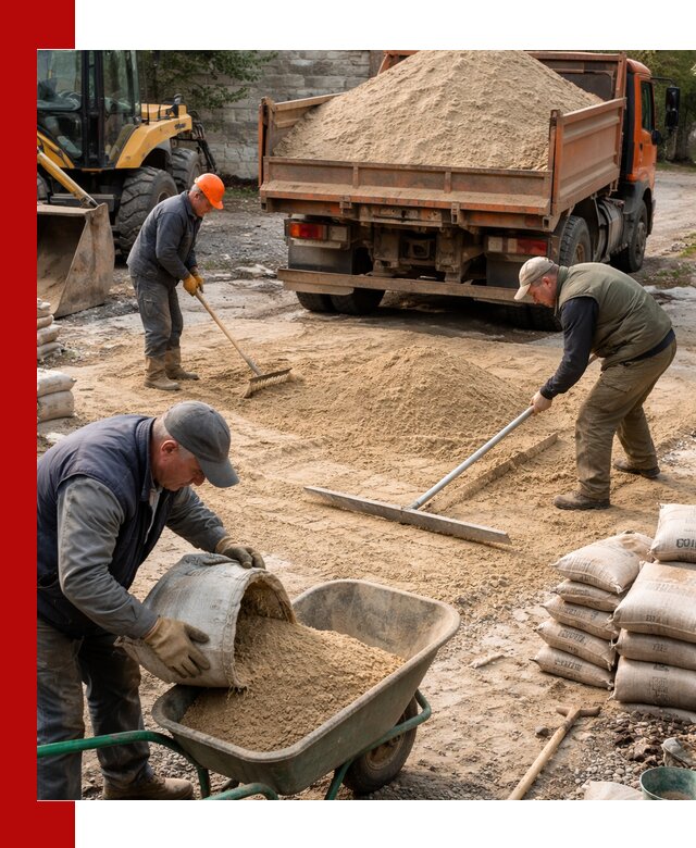 Поставка песка для стяжки в Арсеньеве с быстрой доставкой