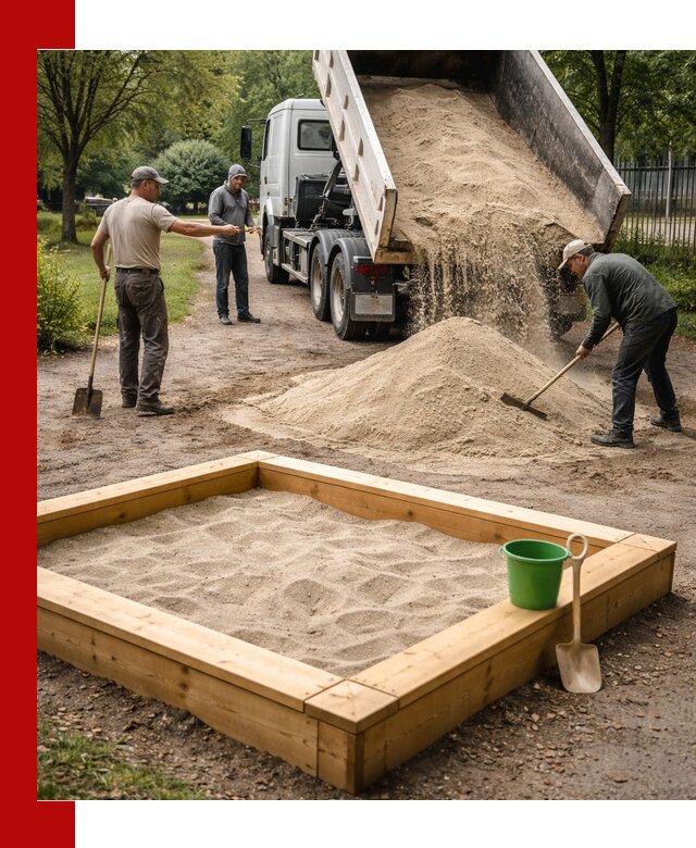 Песок для песочницы с доставкой в Арсеньеве недорого и чистый