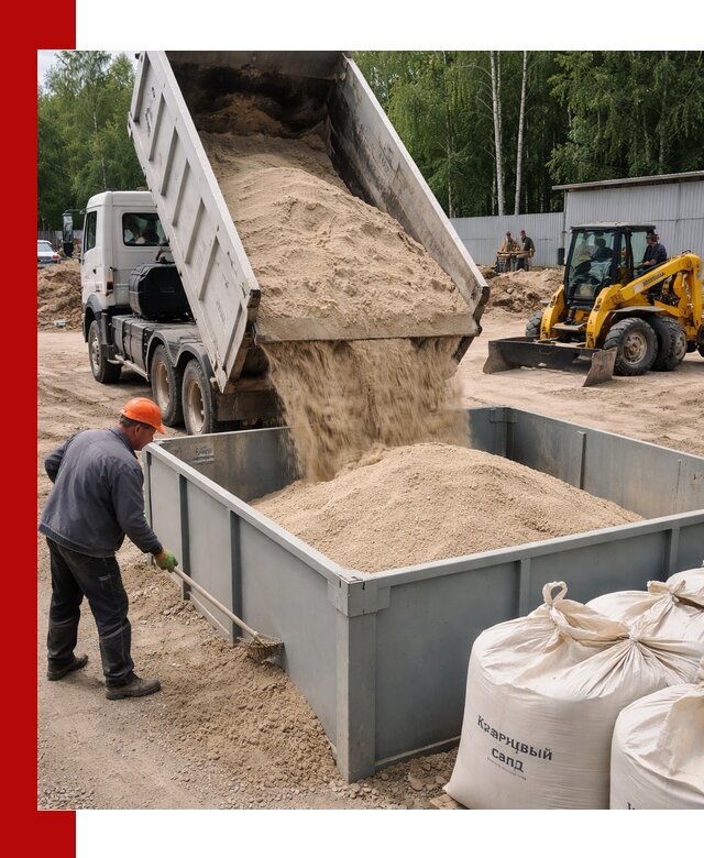 Кварцевый песок для фильтра в Арсеньеве — доставка и качество