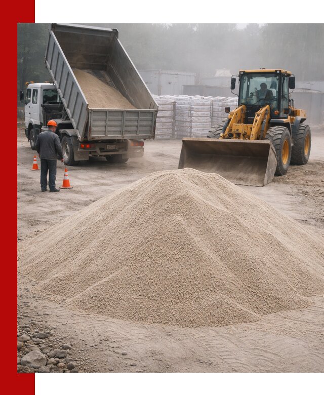 Кварцевый песок фракция 0–8 для стройработ в Арсеньеве