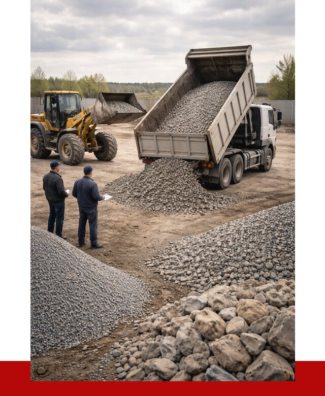 Гравий и камень с доставкой в Арсеньеве от 4318 р. - ПРОНЕРУДРсн