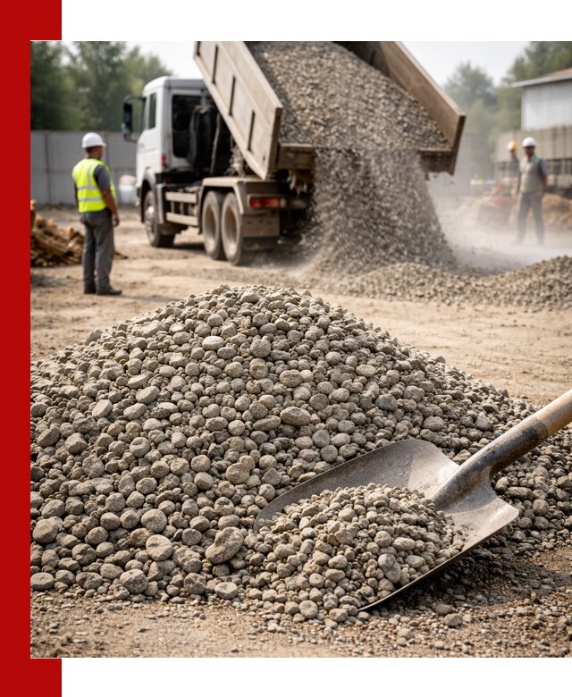 Доставка гравия фракции 20-40 в Арсеньеве с самосвалами