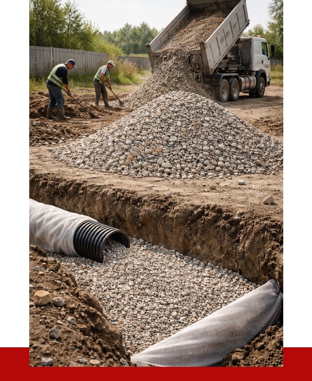 Гравий для дренажа в Арсеньеве от 2262 р., доставка ПРОНЕРУДРсн