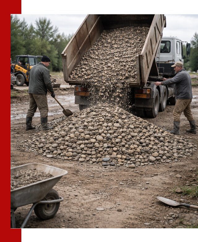 Доставка гальки речной оптом и в розницу в Арсеньеве