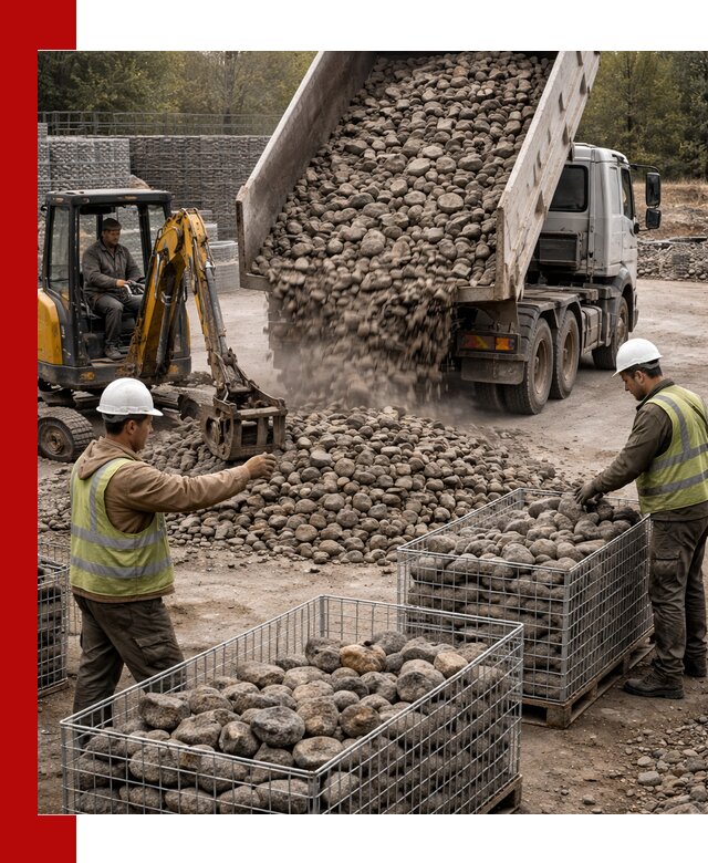 Камень для габионов фракция 100–201 в Арсеньеве