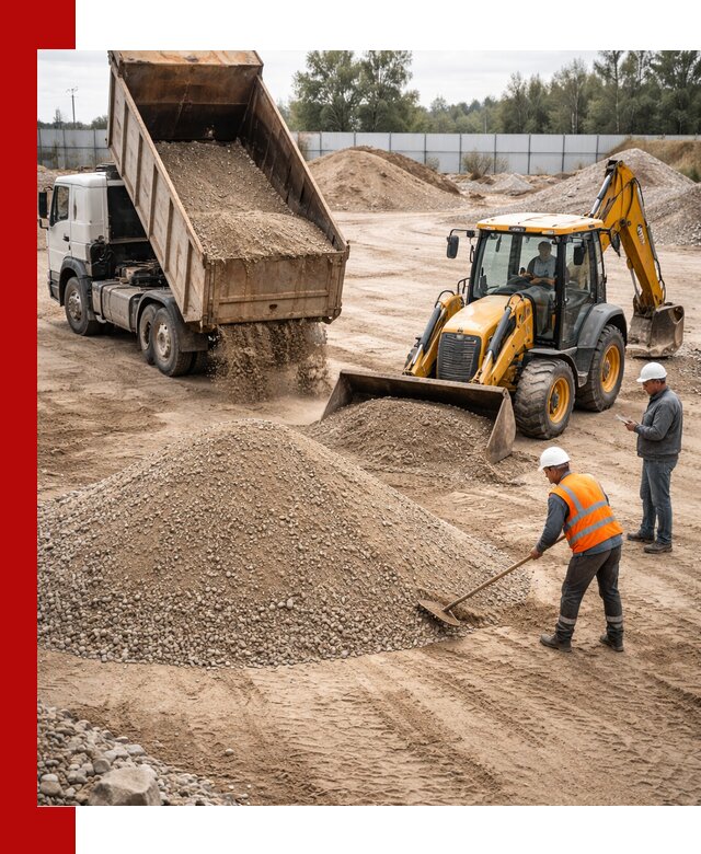 Поставка и доставка ПГС С4 в мешках и самосвалах в Арсеньеве