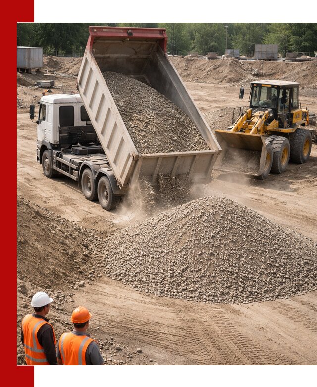 Щебень с песком (ЩГПС С2) с доставкой в Арсеньеве