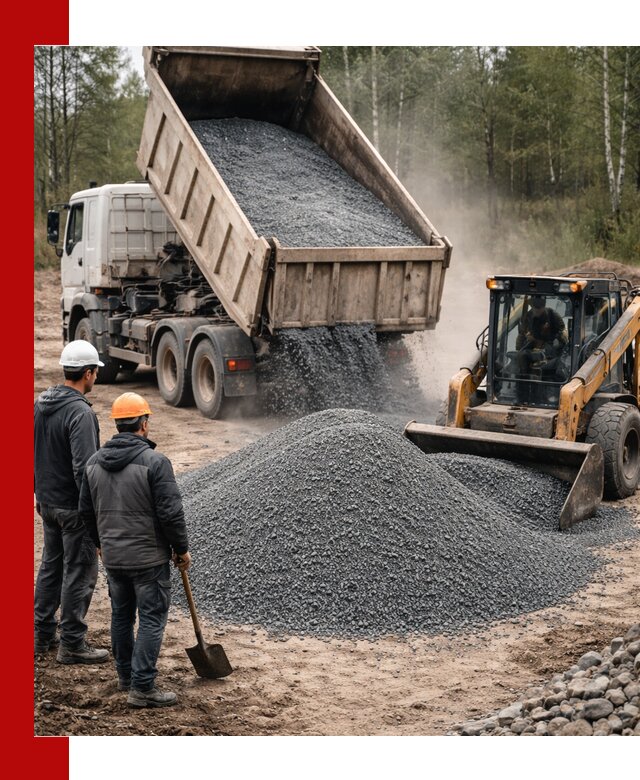 Гранитный отсев 0-5 с доставкой и разгрузкой в Арсеньеве