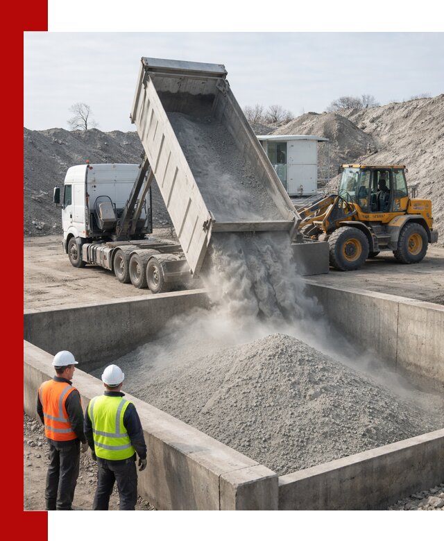 Доставка цемента навалом в Арсеньеве крупными партиями