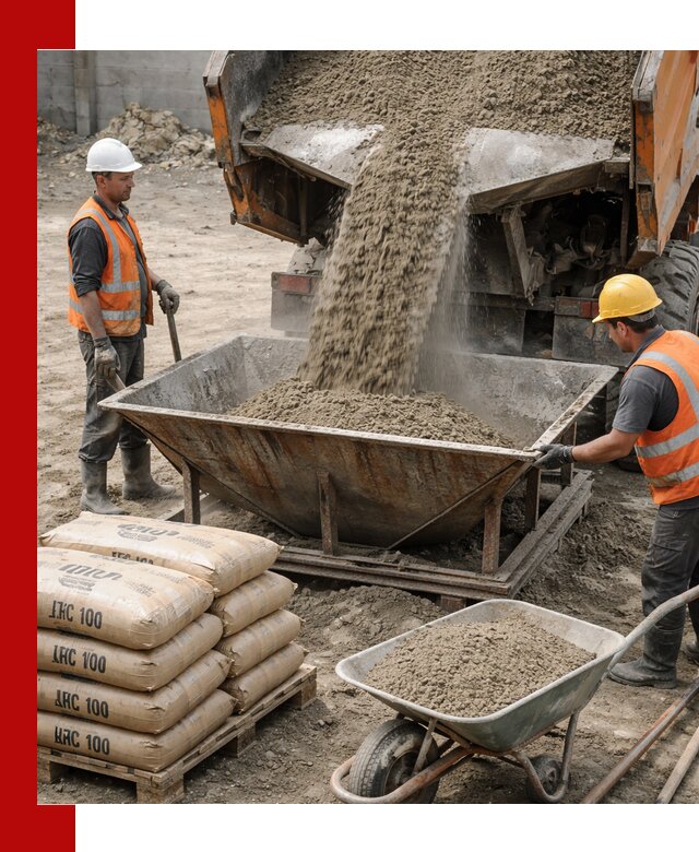 Доставка цементно-песчаной смеси М100 в Арсеньеве