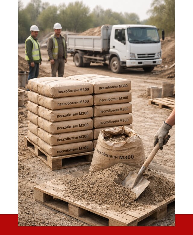 Пескобетон М300 в Арсеньеве с доставкой от 4780 р. за куб | ПРОНЕРУДРсн