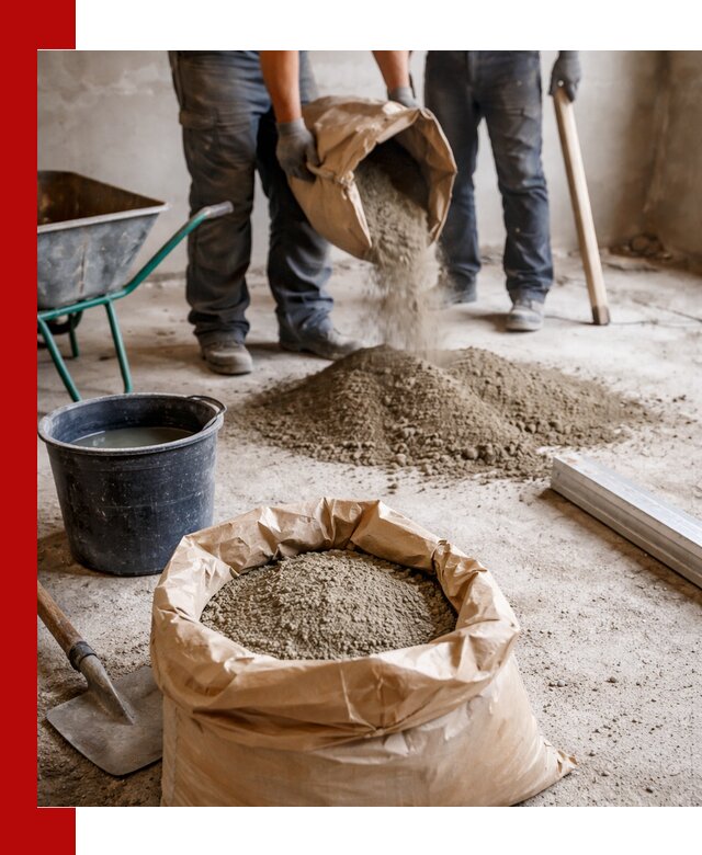 Доставка сухой смеси для стяжки в Арсеньеве