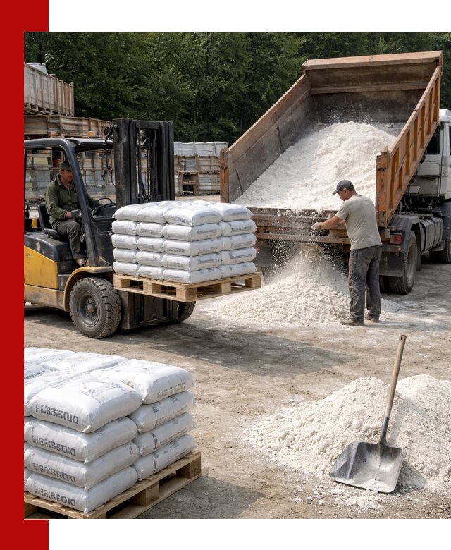 Доставка строительной извести оптом и в розницу в Арсеньеве