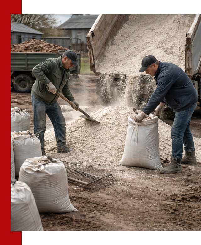 Доставка извести пушонки в Арсеньеве оптом и мелким оптом