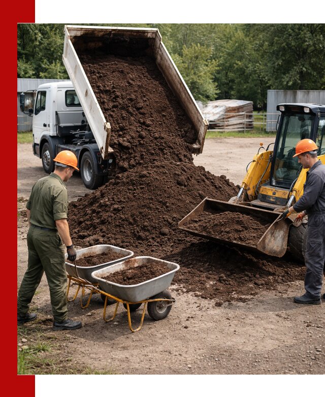 Доставка торфо-земляной смеси в Арсеньеве для огорода и ландшафта