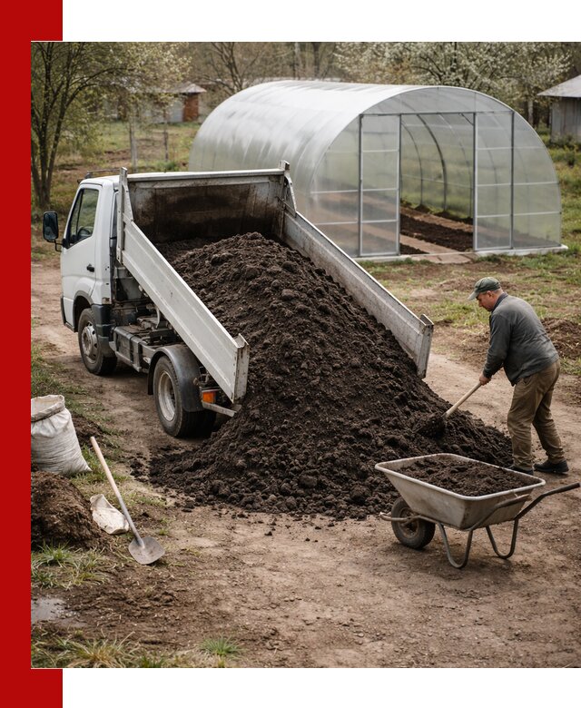 Чернозем для теплицы с доставкой в Арсеньеве