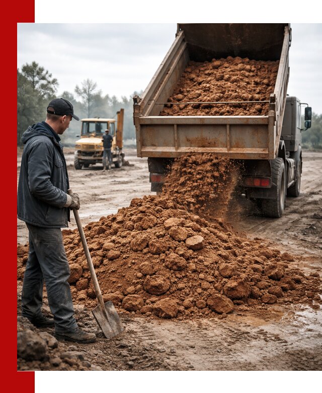 Глина для засыпки в Арсеньеве с доставкой самосвалами