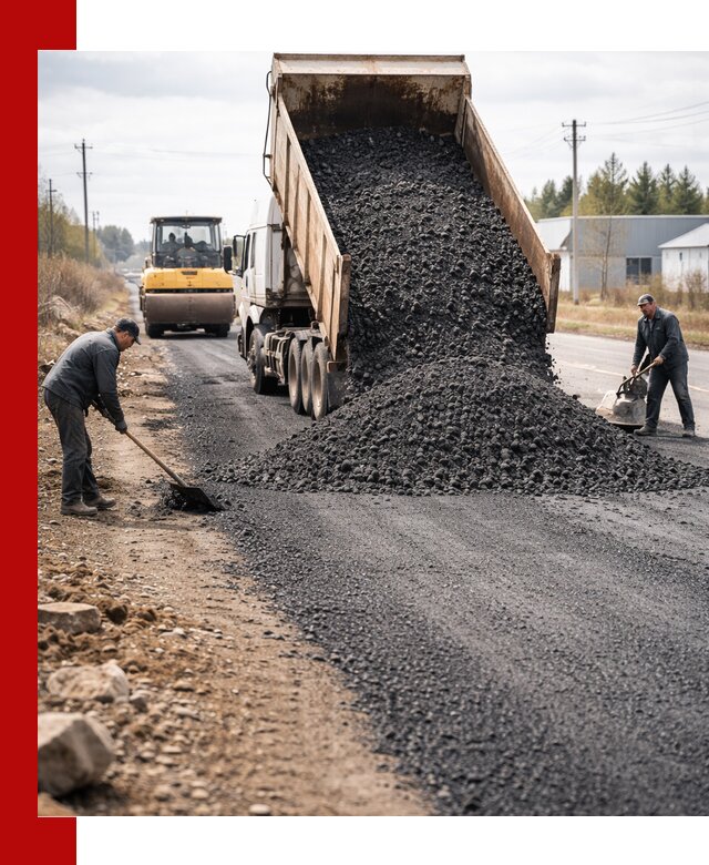 Асфальтовая крошка для дорог в Арсеньеве — поставка и доставка