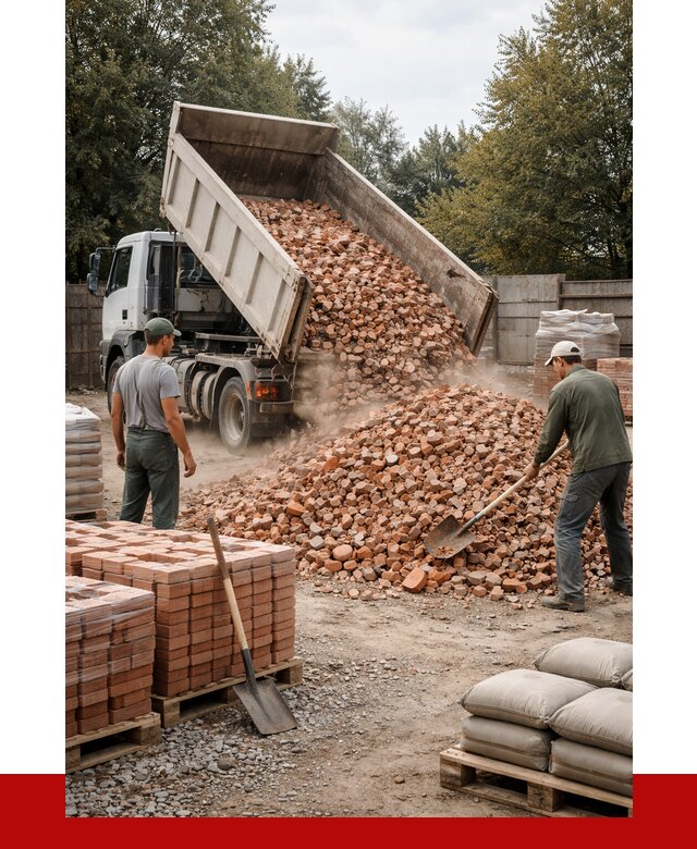 Бой кирпича в Арсеньеве с доставкой от 4318 руб/куб | ПРОНЕРУДРсн