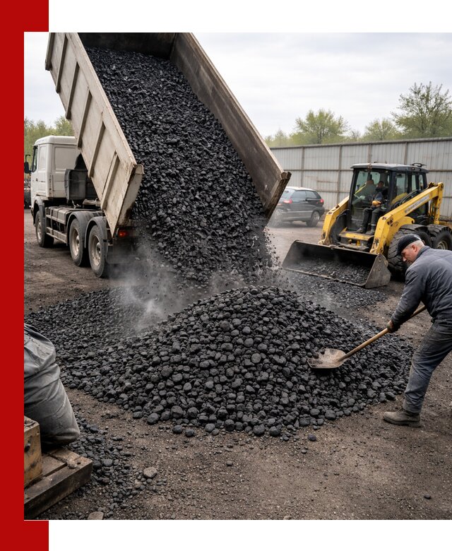 Доставка угля орех в Арсеньеве оптом и в розницу
