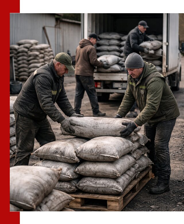 Доставка угля в мешках по выгодным ценам в Арсеньеве