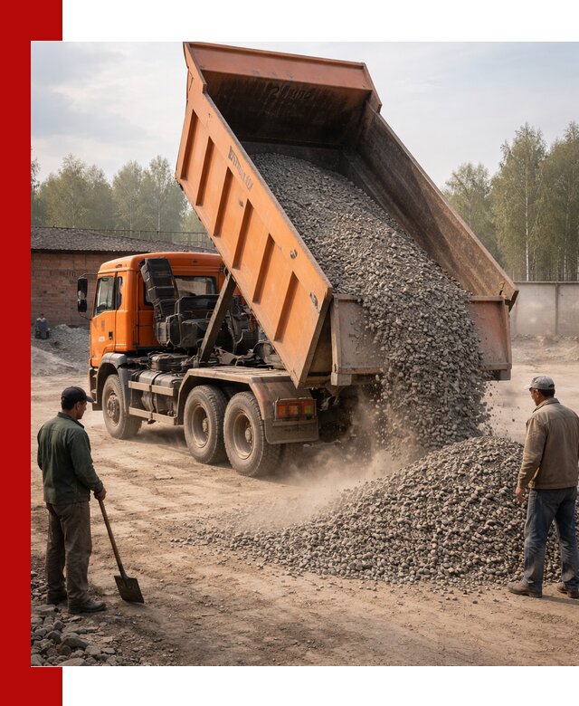 Доставка самосвалом 20 м3 в Арсеньеве быстро и надежно