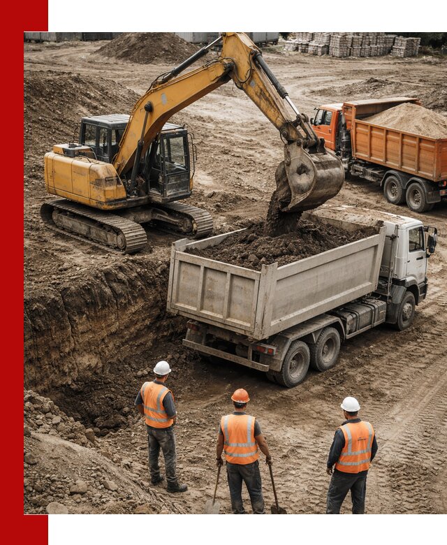 Разработка грунта для строительства и благоустройства в Арсеньеве