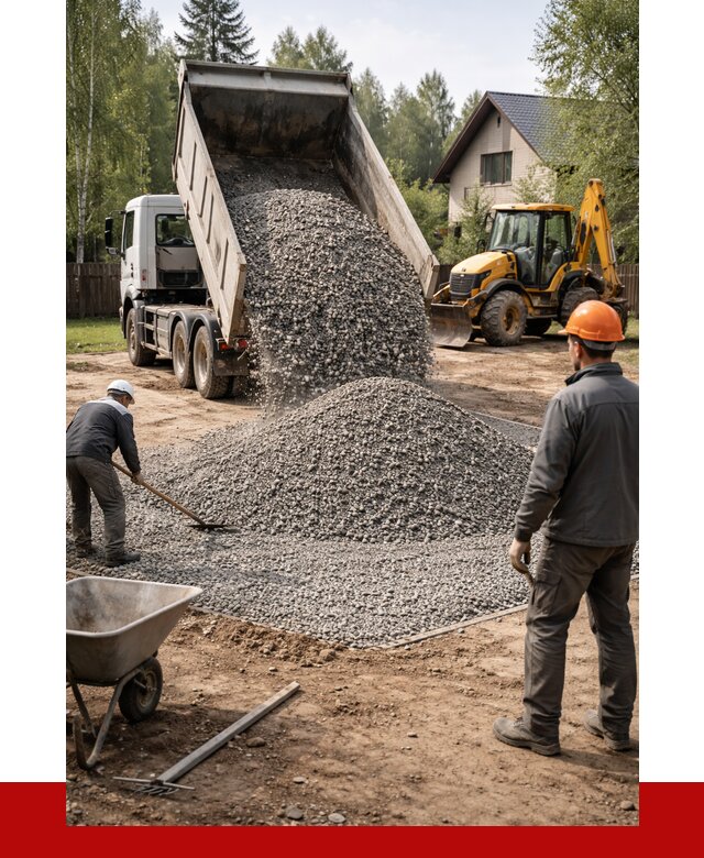 Отсыпка участка щебнем в Арсеньеве от 6682 р. ПРОНЕРУДРсн