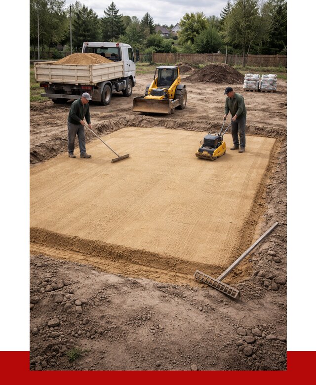 Устройство песчаной подушки в Арсеньеве от 4626 р. ПРОНЕРУДРсн